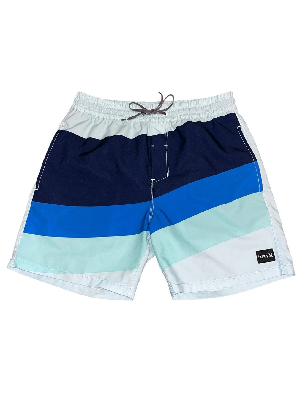Hurley Multicolored Blue Drawstring Shorts - Men’s Size S